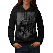 Wellcoda Ghost Apocalypse Zombie Womens Hoodie, Scary Casual Hooded Sweatshirt - £29.12 GBP