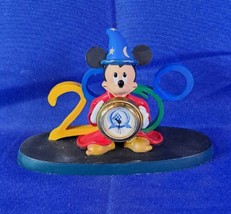 1999 Cast Holiday Celebration Walt Disney World Mickey Mouse Sorcerer 2000 Clock - $18.69