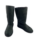 Ugg Australia Tall Boots Women Big Kids 5M Classic Shoes Black Suede Win... - $451.29 MXN