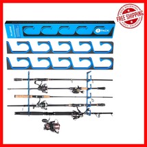H5 Fishing Rod Storage Rack - Elegant Solution for Garage &amp; Home - Holds... - $28.12