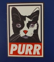 Rachel Caldwell - Purr Cat Vinyl Sticker - £3.55 GBP