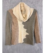 Simply Natural Designs Gina Sweater Cowl neck Women&#39;s open knit Alpaca M... - £43.57 GBP