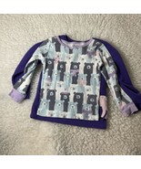 Carter&#39;s Girls Lot Of 2  Pajama Tops Deer Bear Long Sleeve  5T Purple Multi - $164.19 MXN