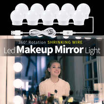 CanLing USB LED 12V Vanity Mirror Makeup Lamp 10  Bulbs Kit For Dressing Table S - £29.17 GBP