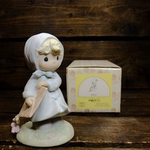 Precious Moments &quot;March&quot; Porcelain Figurine 110019 by Samuel Butcher 1987 - £14.19 GBP