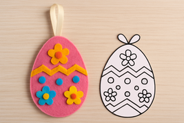 Bring Easter magic to life with this adorable Felt Easter Egg Ornament T... - $7.20