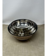 Vintage Gorham Silver E.P. Mixing Nesting Footed Bowls Set Of 4 - $1,900.49 MXN