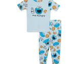 Sesame Street Toddler Girls&#39; Snug-Fit 2 Piece Pajama Set, Blue Size 5T - $18.80