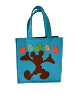 MICKEY MOUSE DISNEY TURQUOISE BLUE FELTED TOTE HANDBAG PURSE EASTER EGG - $32.36 CAD