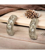 Sterling Silver 925 CZ Earrings Signed c^A - $27.74 CAD