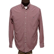 Vineyard Vines Tucker Shirt Mens M Red Gingham Check Plaid Long Sleeve B... - $18.97