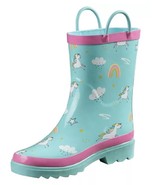 Blue Mountain Wellington Style Kids&#39; Rubber Boots Unicorn Print - Size 9-10 - $42.49 CAD