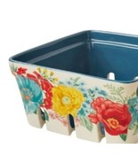 Pioneer Woman ~ FANCY FLOURISH ~ 7.5 Square x 3.75 Tall ~ Stoneware Frui... - $785.15 MXN