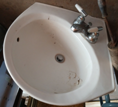 Vintage WALL-MOUNTED Bathroom Corner Sink - £198.91 GBP