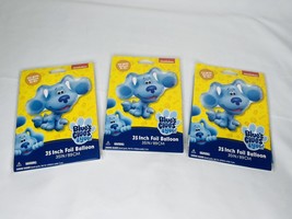 Blue&#39;s Clues &amp; You Balloon Foil Fill w/Helium Air 3 Pk 35inch Nickelodeon - $15.12
