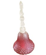 Avon Collectible Rose Point Glass Perfume Decanter Bell Vintage Empty - $5.95