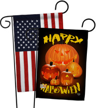 Halloween Pumpkin Patch - Impressions Decorative USA - Applique Garden Flags Pac - £24.89 GBP