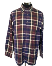 Daniel Cremieux Multicolor Plaid Shirt Mens Size Large Button Front Long... - £15.44 GBP