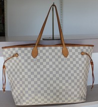 Louis Vuitton Neverfull Gm Damier Azur Tote Bag No.1375 - £865.28 GBP