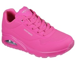 Women&#39;s Skechers Uno Night Shades Casual Shoes, 73667 /HTPK Multi Sizes Hot Pink - £71.88 GBP
