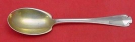Flemish by Tiffany &amp; Co. Sterling Silver Preserve Spoon Gold Washed 7 1/4&quot; - £146.83 GBP