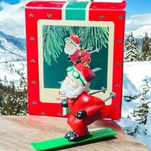 Vtg 1988 Hallmark Christmas Ornament Goin Cross Country Skiing Polar Bear - $11.87