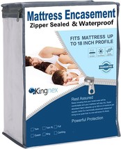 Waterproof Zippered Twin XL Mattress Protector with Bamboo Terry Top for... - $33.99