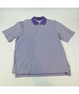 Polo Golf Ralph Lauren Golf Polo Mens Large Purple White Striped Polo - €8,68 EUR
