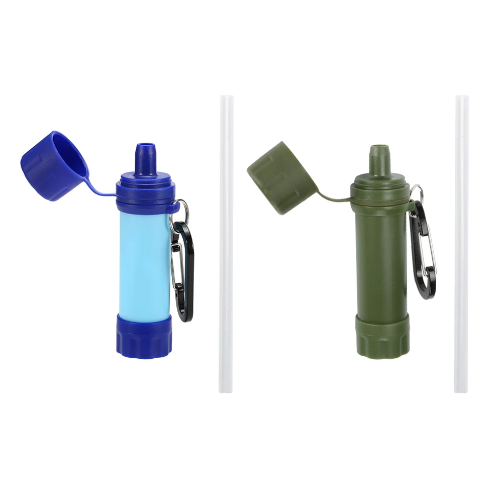 Multifunction Drinking Water Filtering Tools Camping Hiking Water Purifier Straw - £16.29 GBP+