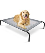 Large Dog Bed Elevated Outdoor Raised Pet Cot Indoor Durable Steel Frame - £28.27 GBP