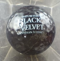 Black Golf Ball &quot;Imported Black Velvet Canadian Whisky&quot; w Box, Mint Cond... - £4.54 GBP