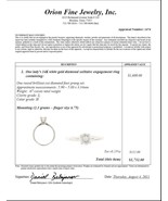 Authenticity Guarantee 
14K White Gold Diamond Solitaire Engagement .67 ... - $1,628.66 CAD
