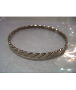 TAXCO .925 Sterling Silver Flat Braided Bangle Bracelet- Free Shipping - £33.02 GBP