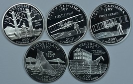 2001 S State quarters silver proof set - £24.12 GBP