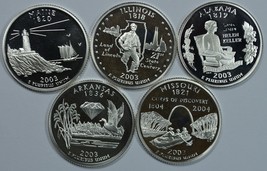2003 S State quarters silver proof set - $30.00