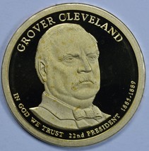 2012 S Grover Cleveland Presidential Proof dollar 22nd President - £15.18 GBP