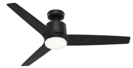 Hunter - Moxie 52&quot; Integrated LED Indoor Matte Black Ceiling Fan  51402 - £140.35 GBP