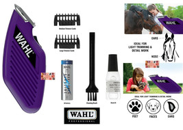 Wahl Cordless Mini Pocket Dog Cat Horse TRIMMER/Clipper KIT-Blade,Guide Comb Set - £23.31 GBP