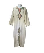 vintage kurta bohemian long embroidered handmade tunic dress - £33.26 GBP