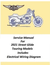 2021 Harley Davidson Street Glide Touring Models Service Manual - £20.38 GBP