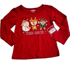 Holiday Time Red Reindeer Elf Christmas Team Santa Holiday T-Shirt - $7.91