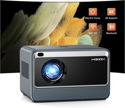 Projector Wifi Bluetooth Mini Portable: Hision 1080P Full Hd 4K Support Outdoor - £97.68 GBP