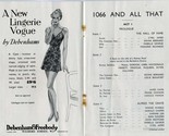 1066 and All That Program Cambridge Theatre London England 1937 - $24.82