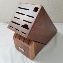 WUSTHOF 15-Slot Walnut Knife Block Brown Never Used Clean 2021-06-WW - $49.99