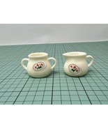 VINTAGE 1975 IDEAL JODY DOLL TOY CREAMER &amp; SUGAR BOWL PLASTIC REPLACEMENT - $4.95