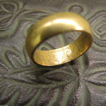 Kraljevina Jugoslavija Vintage Brass Ring Made From Old Dinar Coin Serbia 1970 S - £22.94 GBP