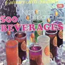 Culinary Arts Institute 500 Beverages Recipe Book 1969 Vintage Booklet 60s Bar - $12.95