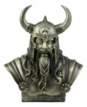 Norse Viking Warrior God Odin The Alfather Bust Statue Ruler Of Asgard Figurine - £39.95 GBP