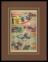 1965 Rocky &amp; Bullwinkle / Cheerios 11x14 Framed ORIGINAL Vintage Advertisement  - £33.26 GBP