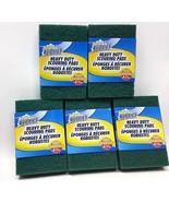 ( 5 Pk =20 ) Scrub Buddies Green Pads Heavy Duty Scouring Cleaning 4 Eac... - $25.71 CAD